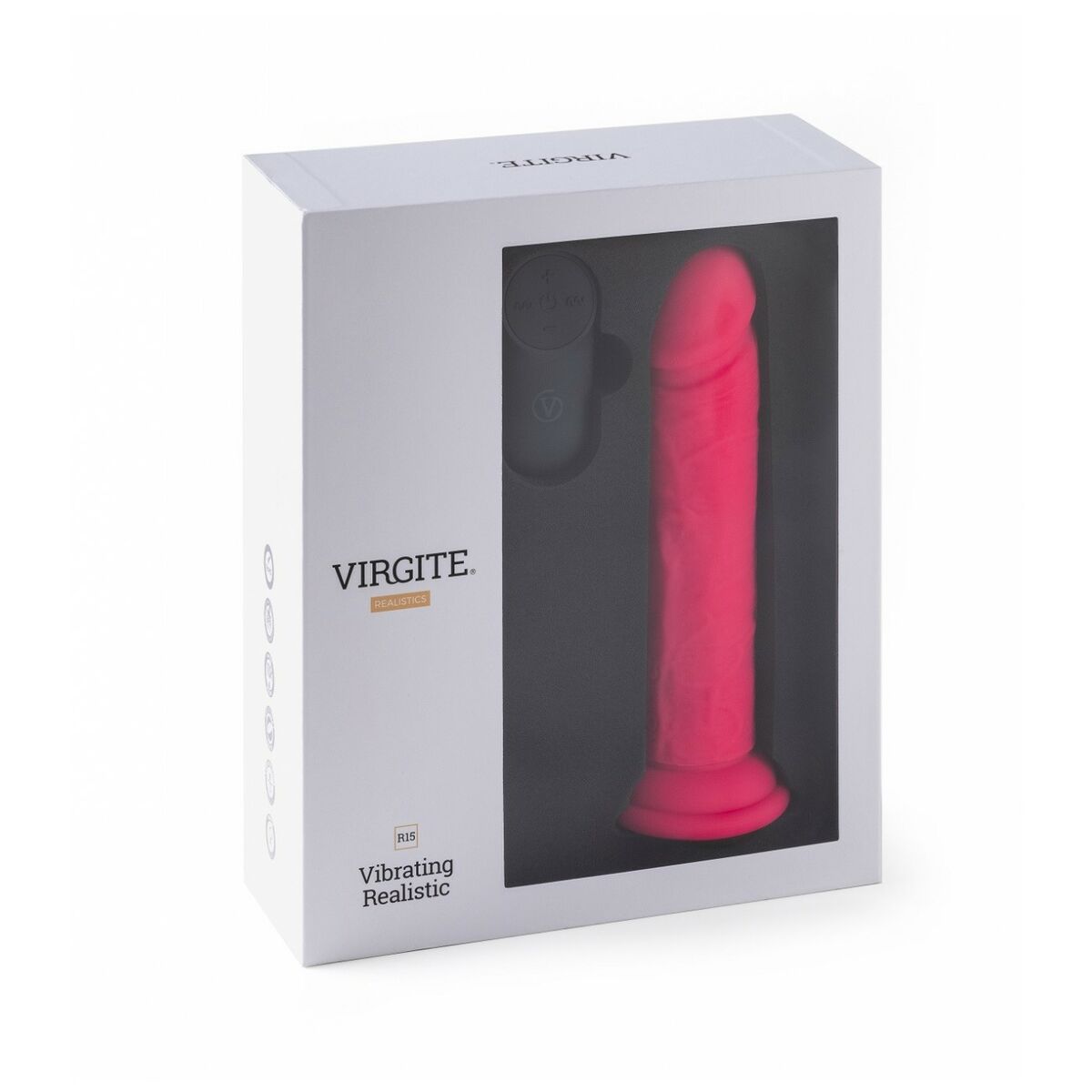 Reālistiskais Vibrators Virgite Rozā 16,5 cm